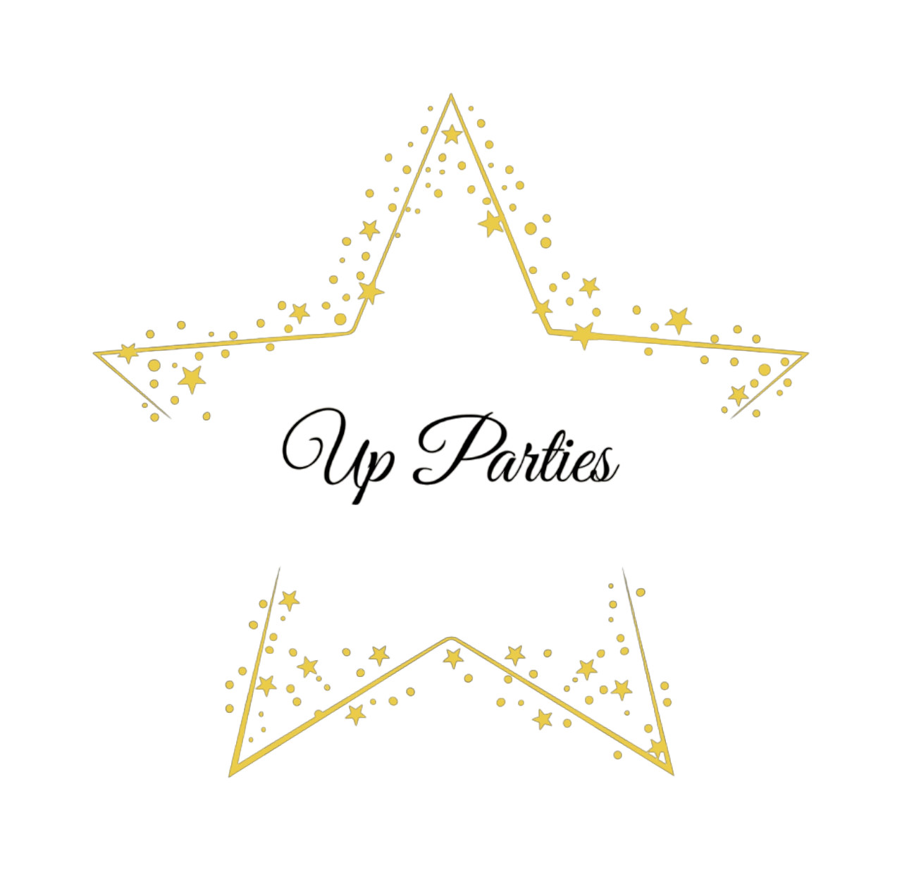 A star with yellow stars on it's side.