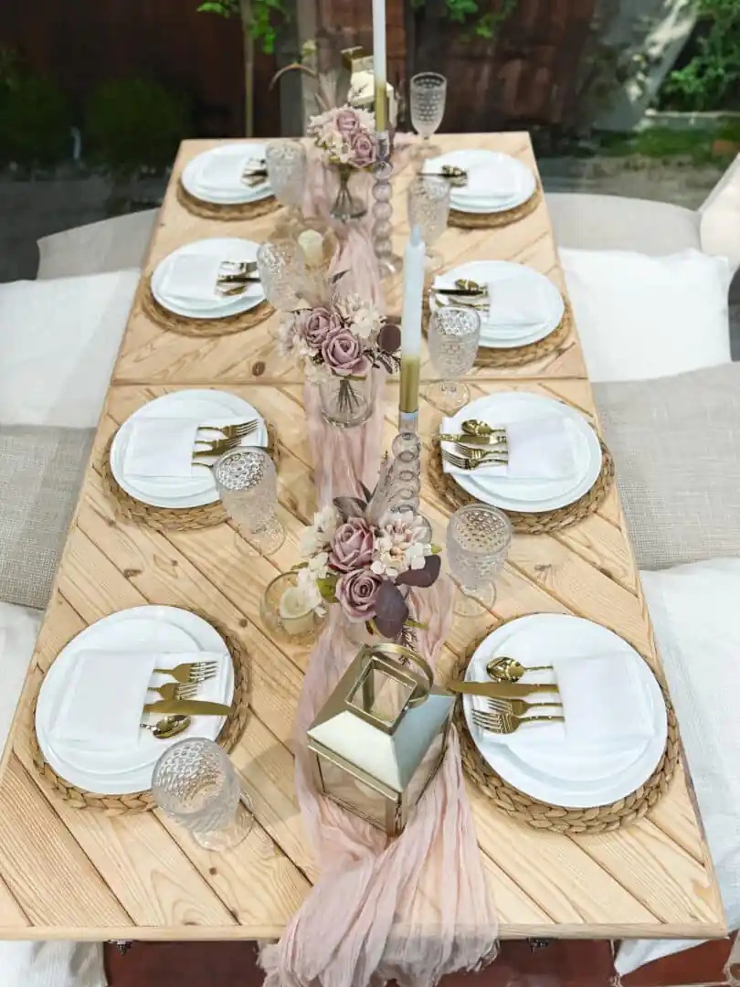 Boho Picnic Table Party Rentals in Long Island and New York