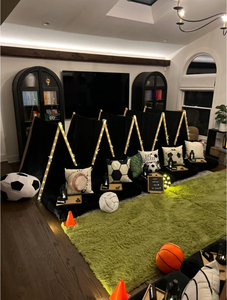 sports slumber party
