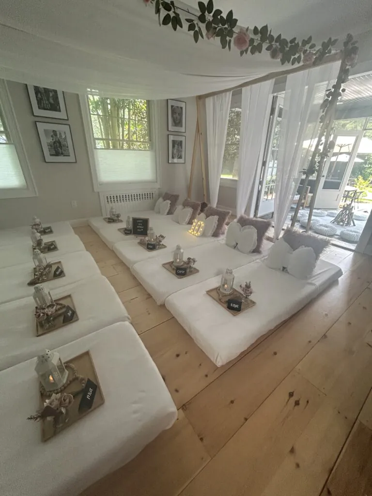 canopy tent slumber party