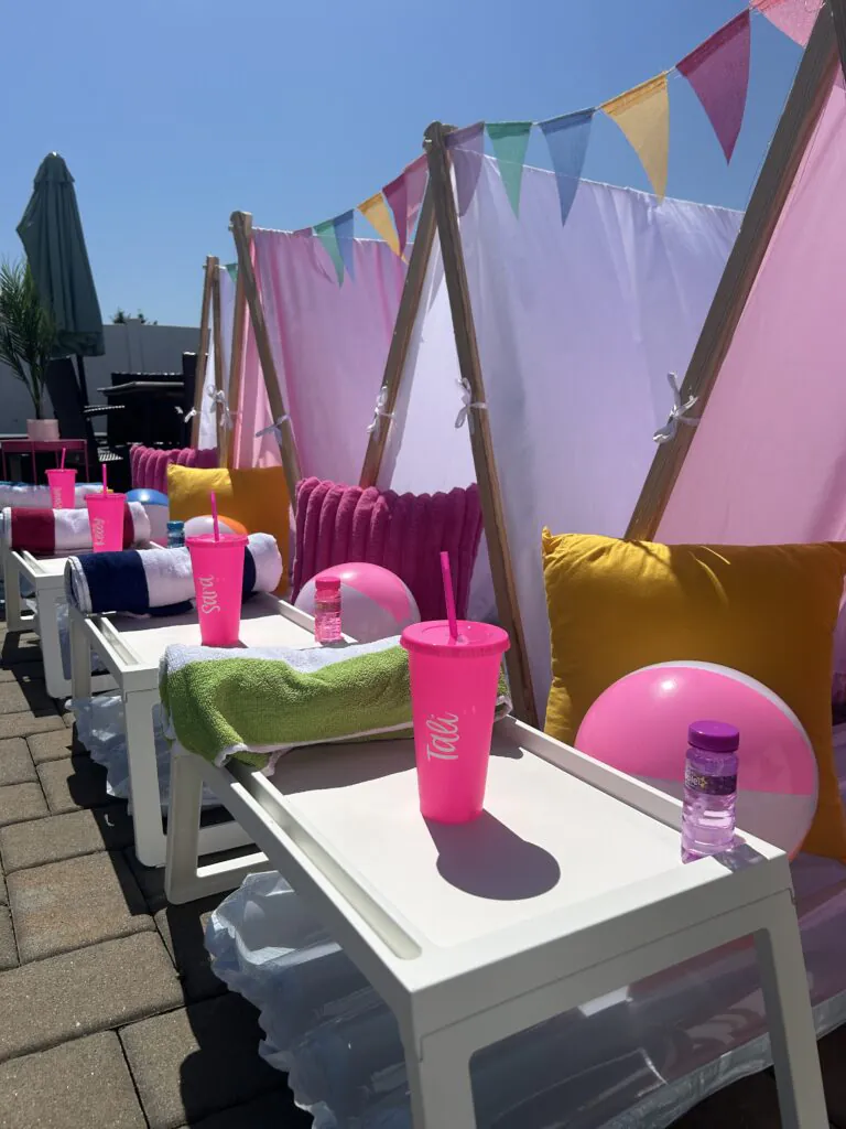pool cabana teepee