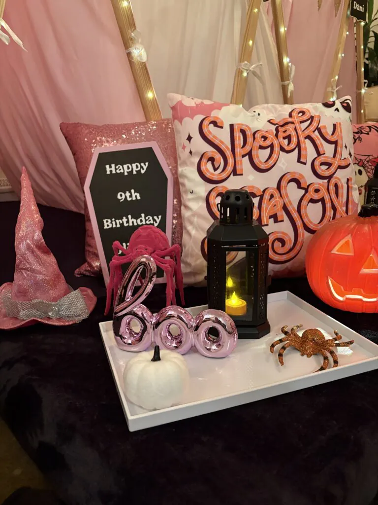 Pink Halloween Teepee Slumber Party