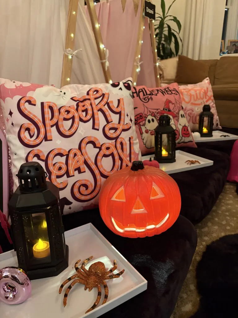 Halloween slumber party for girls