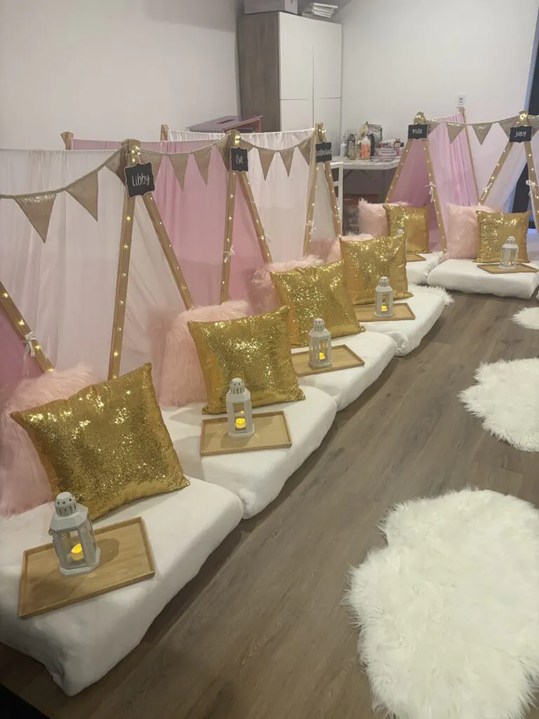 Pink and Gold Slumber Party