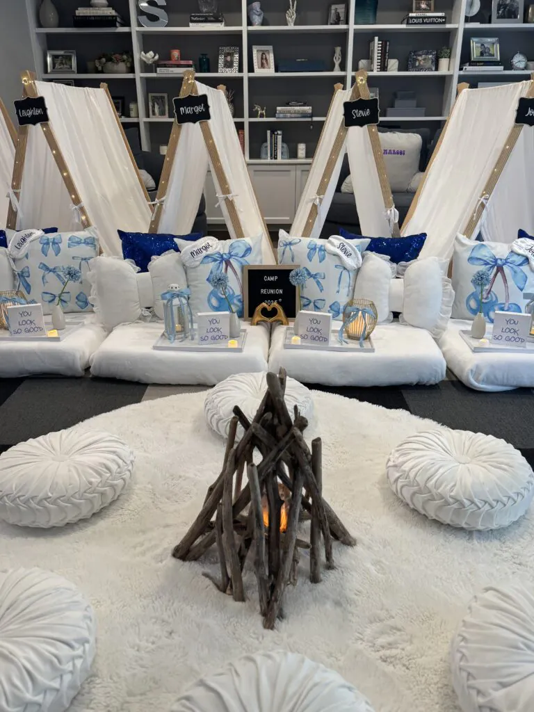 Blue Coquette theme with bows