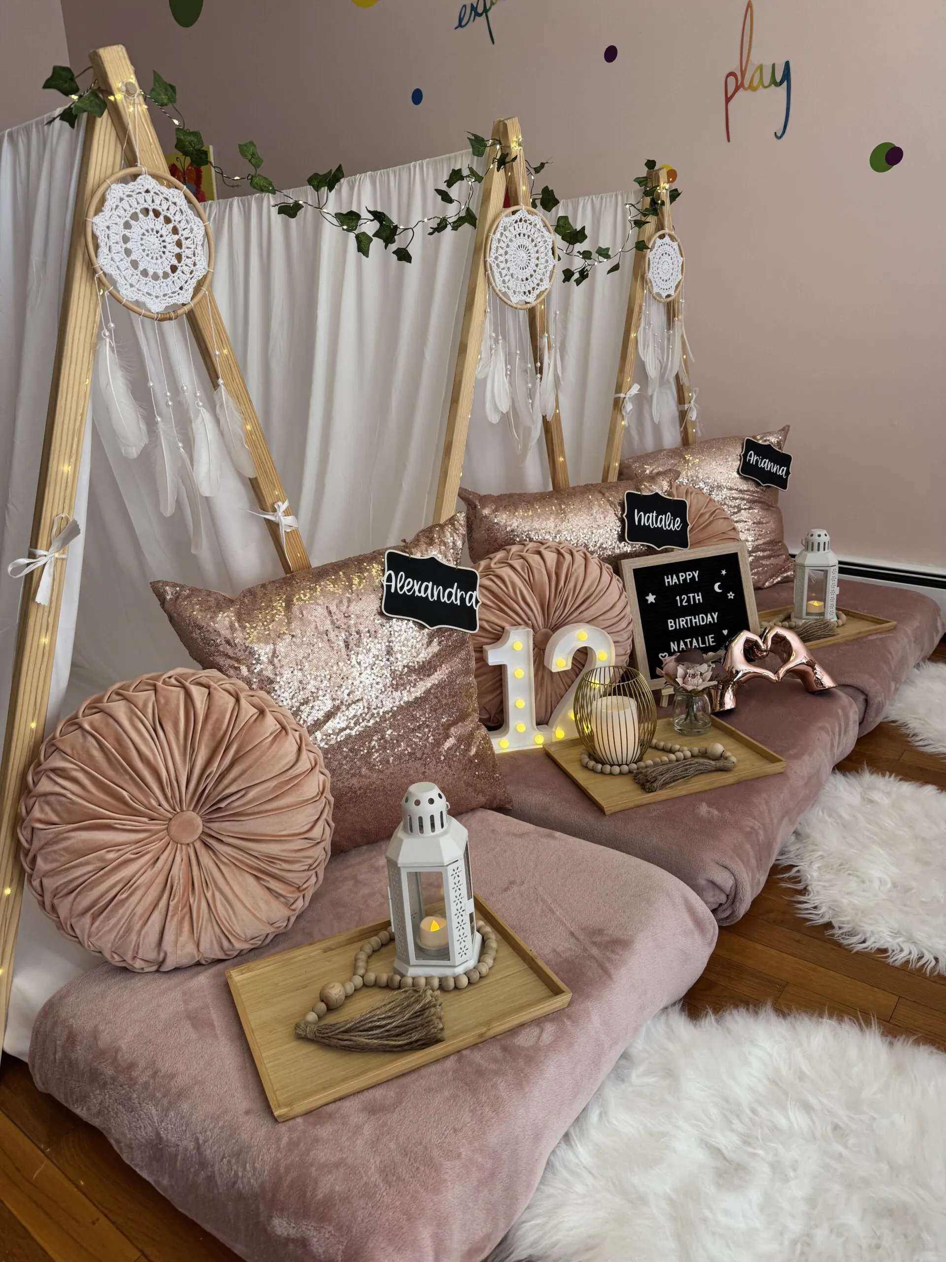 Rosegold Birthday Slumber Party