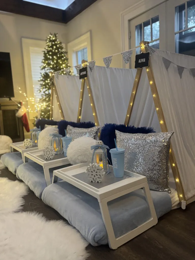 Winter Wonderland Slumber party theme