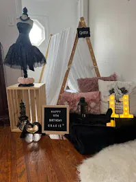 Paris slumber party theme