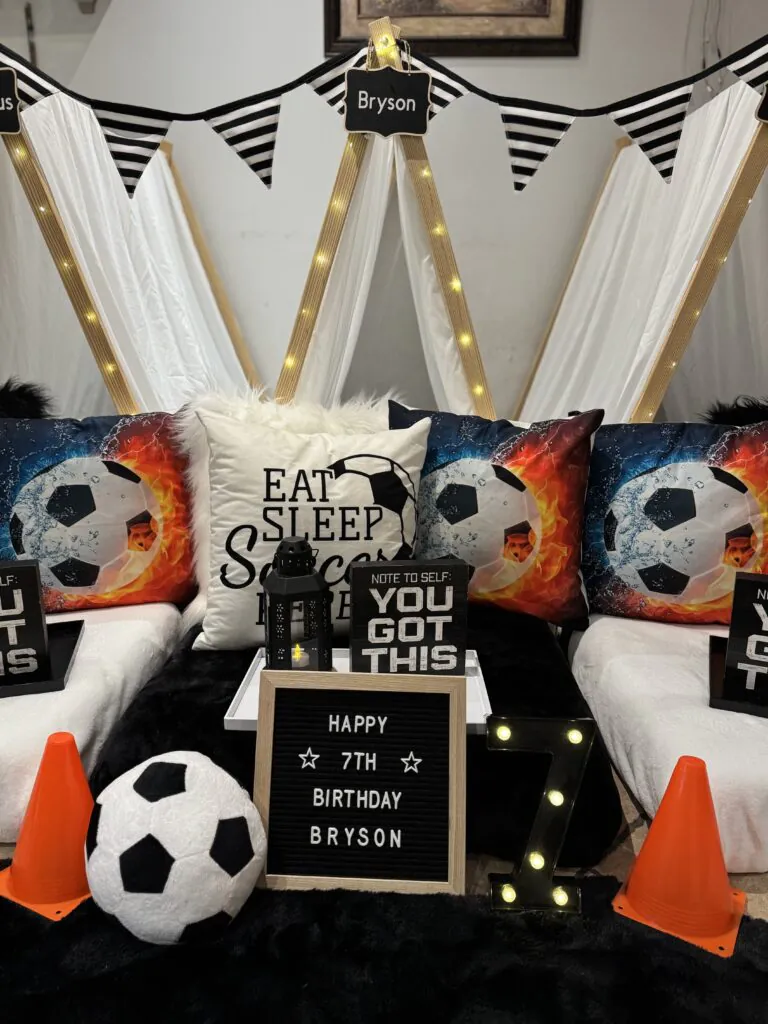 Soccer Slumber Party Theme for Boys