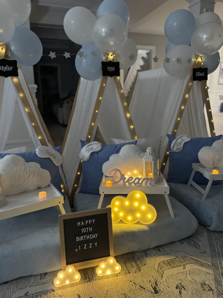 cloud slumber party theme