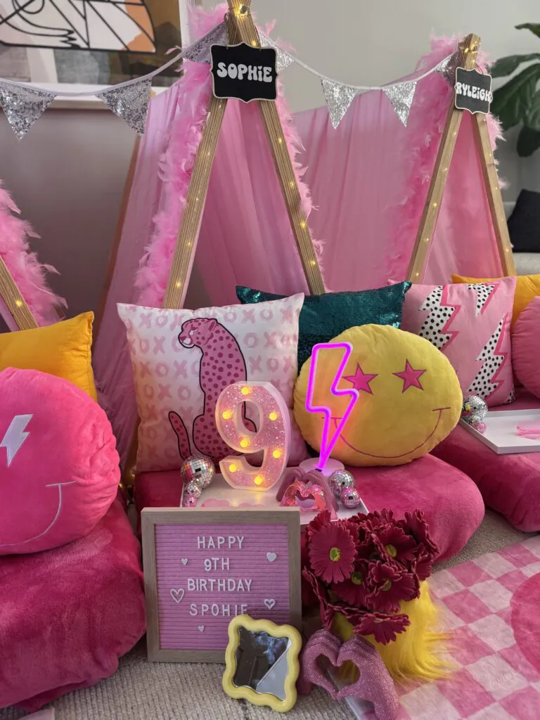 Preppy slumber party theme