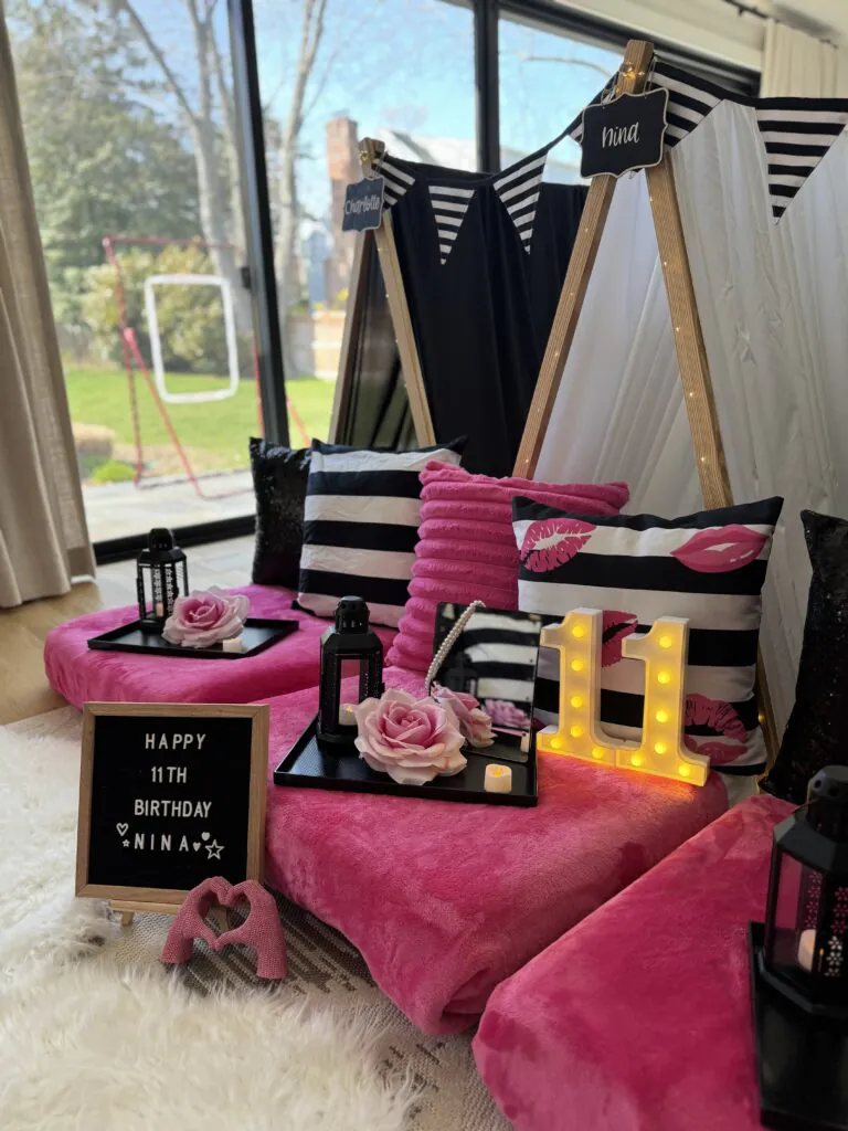 Teepee slumber party theme in sephora