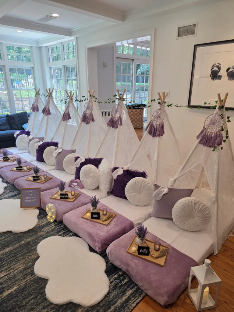 Purple Theme slumber party