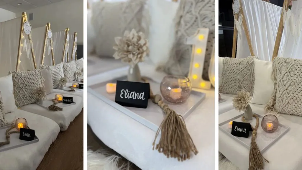 chic neutral fall sleepover ideas