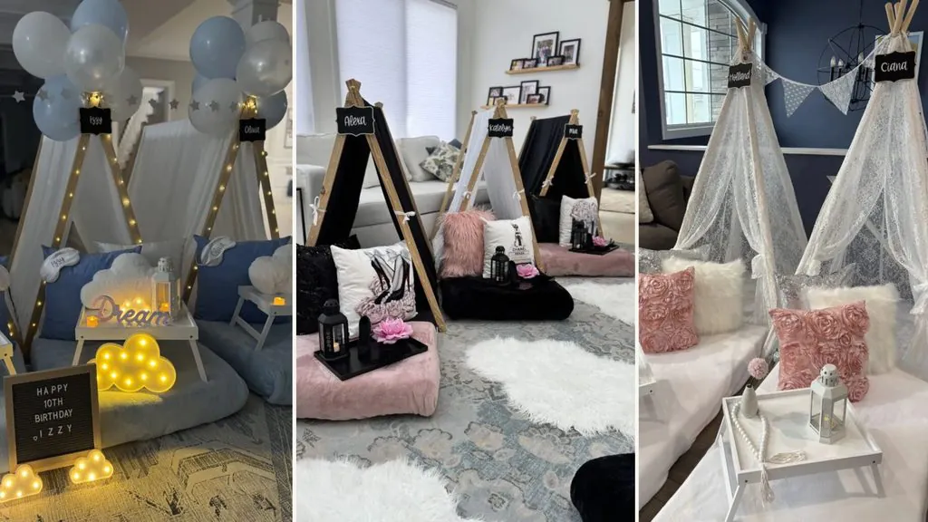 teepees for a NYC slumber party