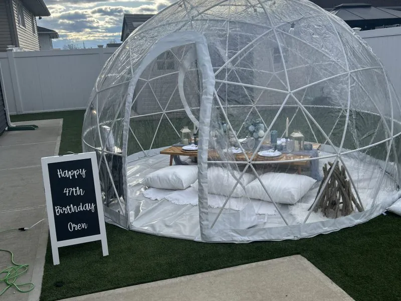 igloo tent party